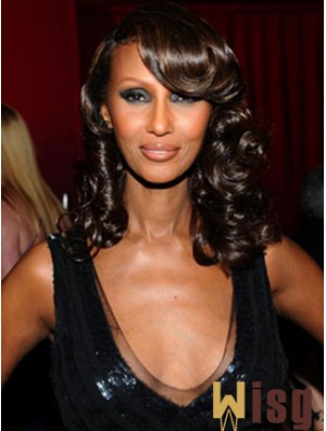 Shoulder Length Wavy Lace Front Auburn 14 inch Amazing Iman Wigs