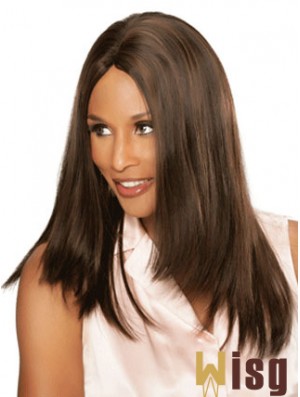 Brown Long Straight Without Bangs Lace Front 16 inch Beverly Johnson Wigs