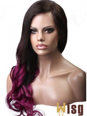 Long Wavy Without Bangs Full Lace 24 inch Hairstyles Black Women Wigs