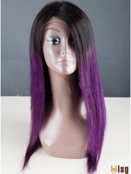 Long Straight Without Bangs Full Lace 18 inch Designed Black Women Wigs