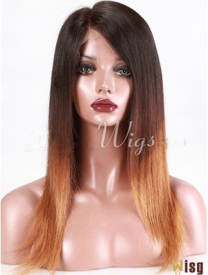 Long Straight Without Bangs Full Lace 18 inch Beautiful Black Women Wigs