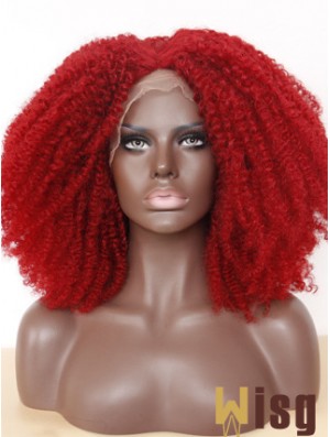 Comfortable 14 inch Long Kinky Wigs For Black Women