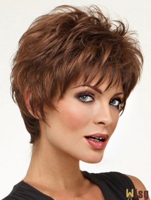 Synthetic Cropped Wavy Capless Online Wig Shop