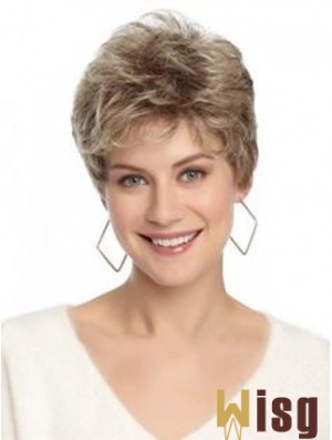 Lace Front Wavy Layered Short 8 inch Hairstyles Human Hair Wigs