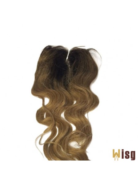 Stylish Black Long Wavy Lace Closures