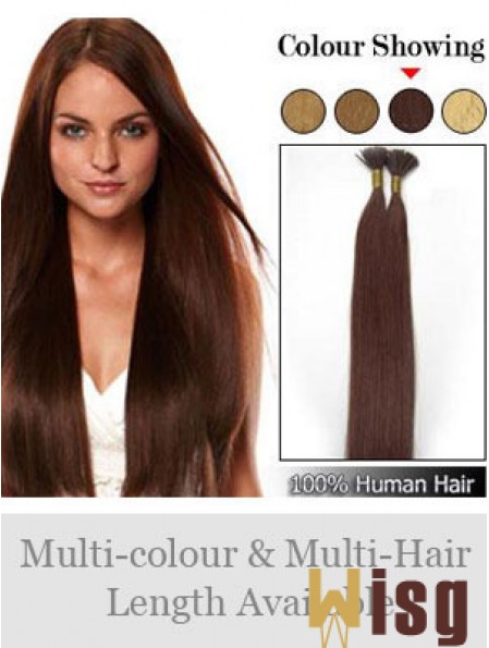 Auburn Straight Stick/I Tip Hair Extensions