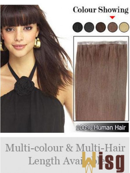 Straight Remy Human Hair Auburn Discount Weft Extensions