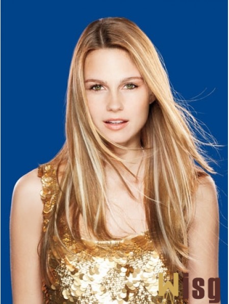 Straight Remy Human Hair Brown Top Weft Extensions