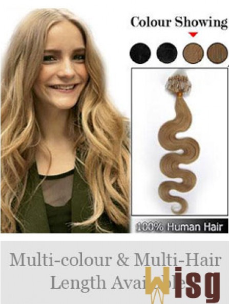 Stylish Blonde Wavy Micro Loop Ring Hair Extensions