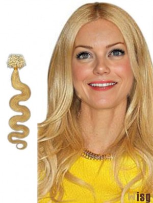 Trendy Blonde Wavy Micro Loop Ring Hair Extensions