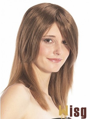 Straight Auburn Designed Remy Human Hair Half Wigs