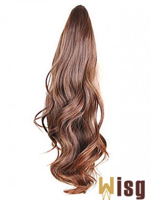 Style Wavy Brown Ponytails