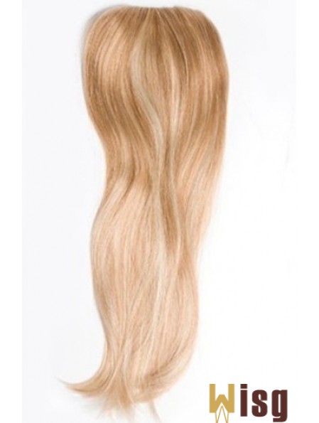 Cheapest Blonde Straight Remy Human Hair Clip In Hairpieces