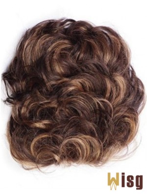 Good Auburn Curly Remy Human Hair Clip In Hairpieces