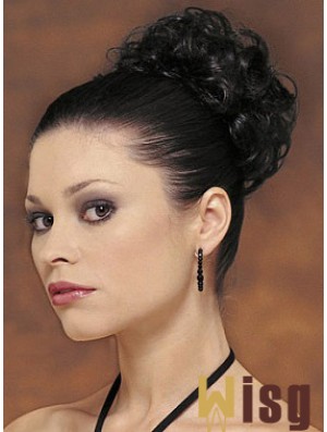 Black Big Bun Hair Piece