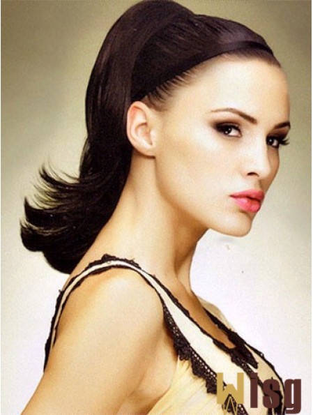 No-Fuss Auburn Straight Synthetic Clip In Hairpieces