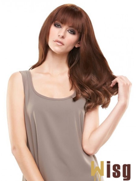 Modern Auburn Straight Remy Human Hair Clip In Hairpieces