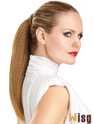 Modern Straight Brown Ponytails