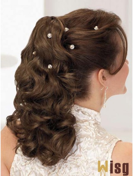 Fabulous Curly Brown Ponytails