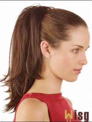 Comfortable Straight Brown Ponytails