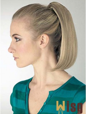 Exquisite Straight Blonde Ponytails