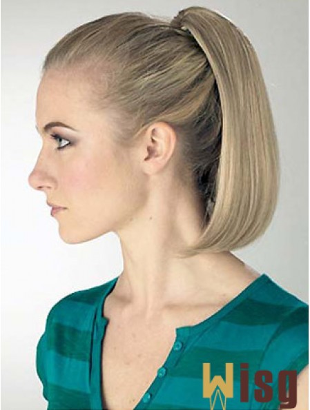 Exquisite Straight Blonde Ponytails